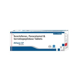 Aceclofenac Paracetamol and Serratiopeptidase Tablets Athace-SP for third party pharmaceutical manufacturing in India