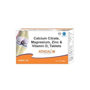 “Calcium Citrate Magnesium Zinc and Vitamin D3 Tablets ATHCAL-M by Athens Lifesciences”